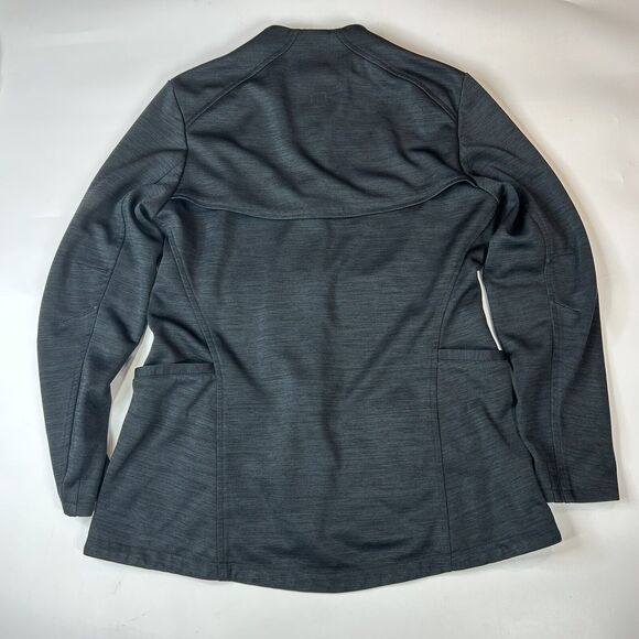 MEDELITA Ionic Nurse Scrub Jacket Womens Small S Polyester Full Zip Dark Gray - Picture 10 of 11